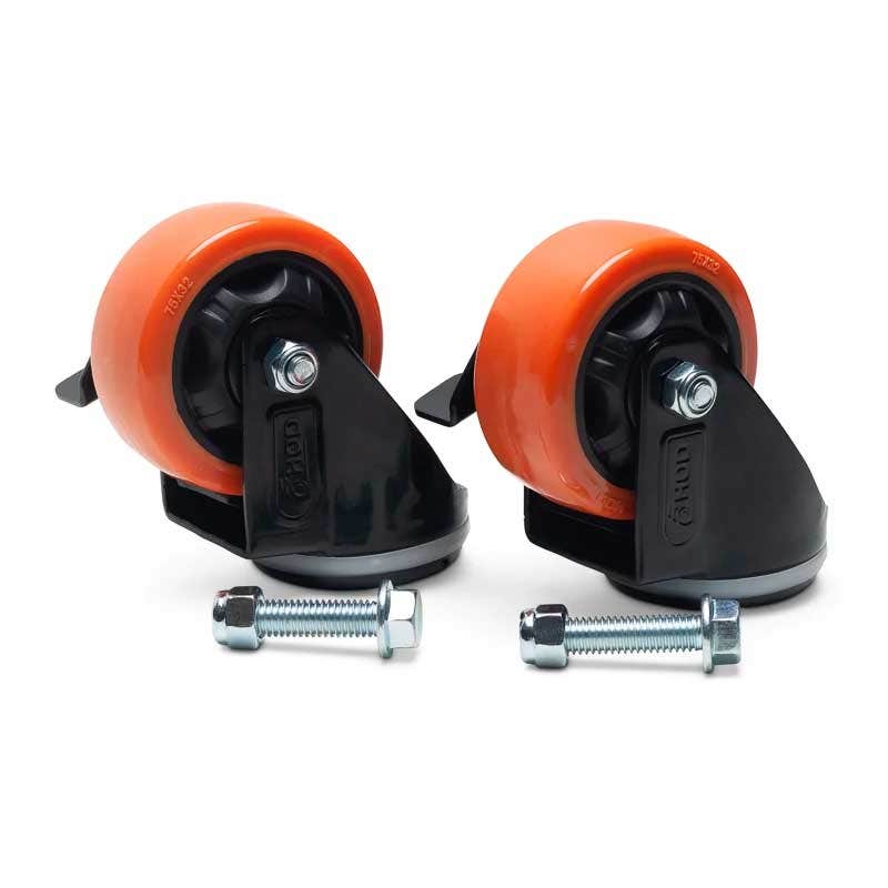Yoder Smokers YS Series Pellet Grill Orange Caster Kit