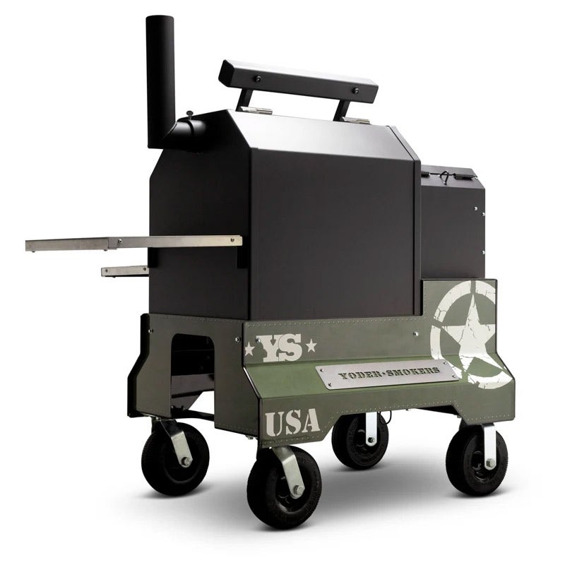Yoder Smokers YS480 Competition Cart Magnetic Wrap - Military Green