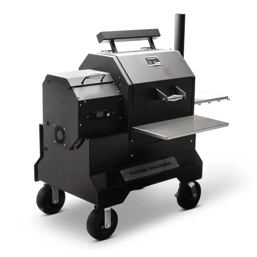 Yoder Smokers YS480s Pellet Grill on Competition Cart
