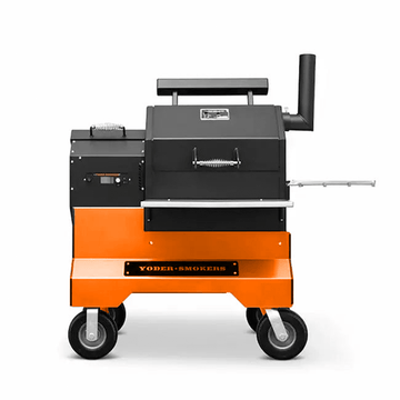 Yoder Smokers YS480s Pellet Grill on Competition Cart with Storage Drawer