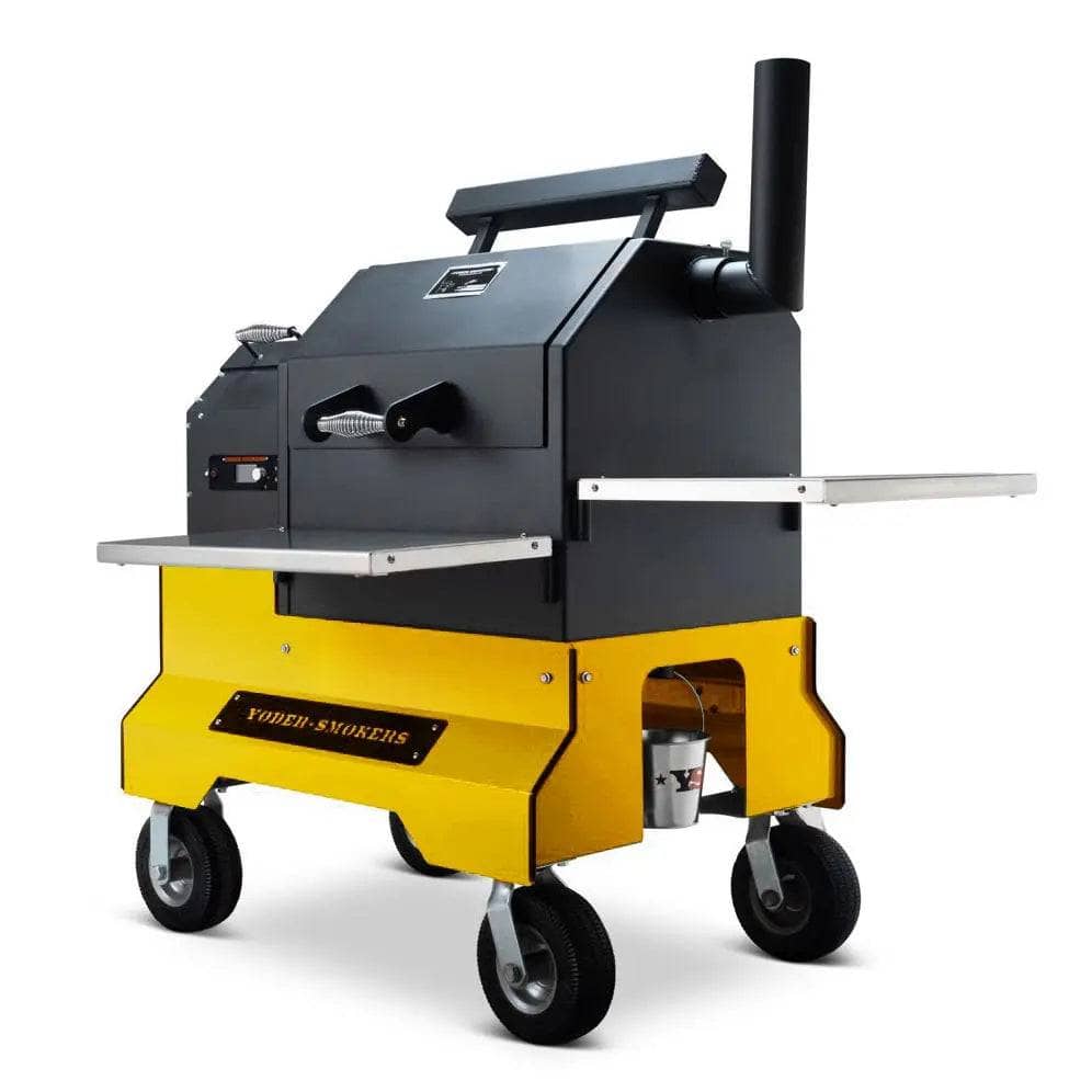 Yoder Smokers YS480s Pellet Grill on Competition Cart with Storage Drawer