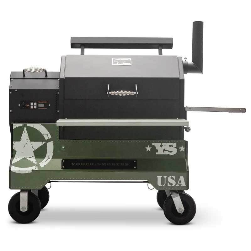 Yoder Smokers YS640 Competition Cart Magnetic Wrap - Military Green