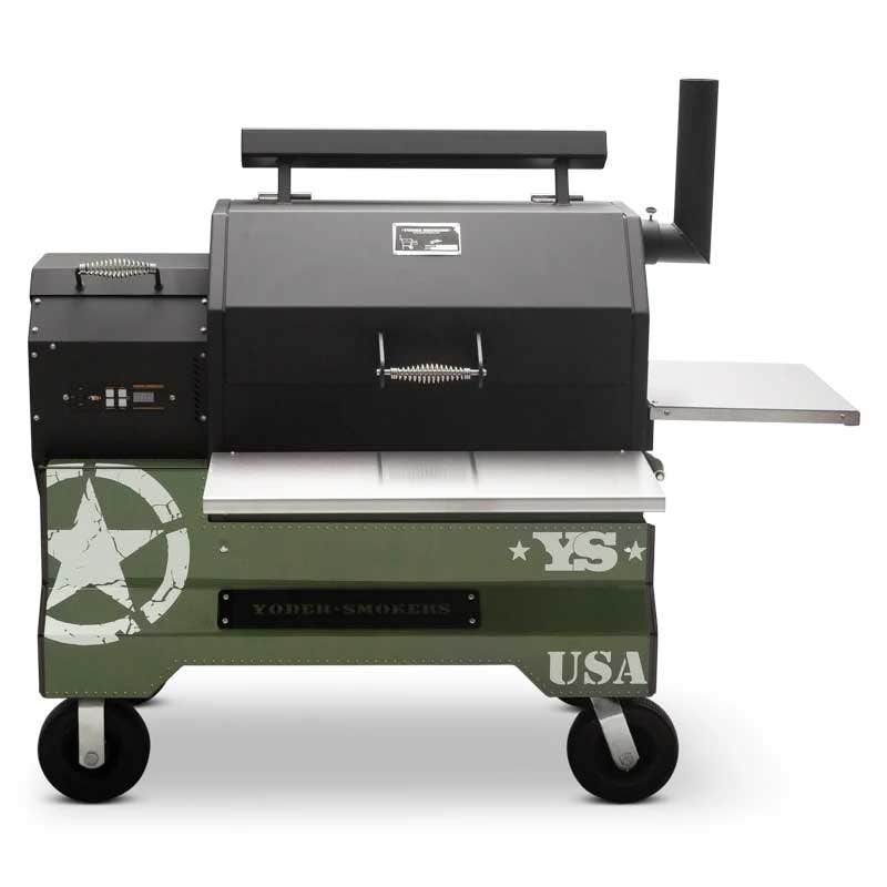 Yoder Smokers YS640 Competition Cart Magnetic Wrap - Military Green
