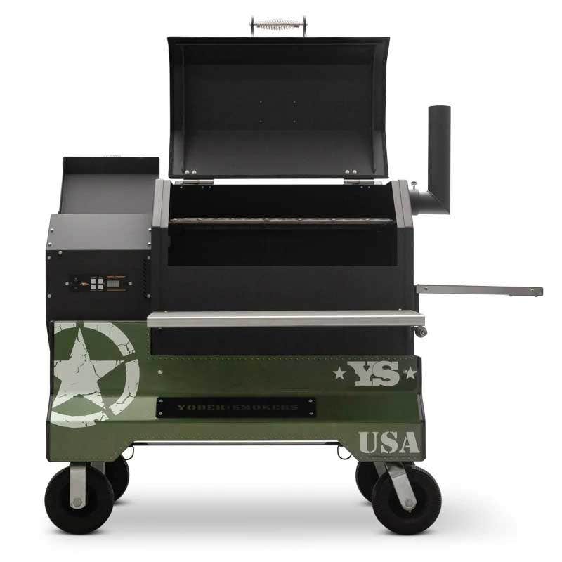 Yoder Smokers YS640 Competition Cart Magnetic Wrap - Military Green