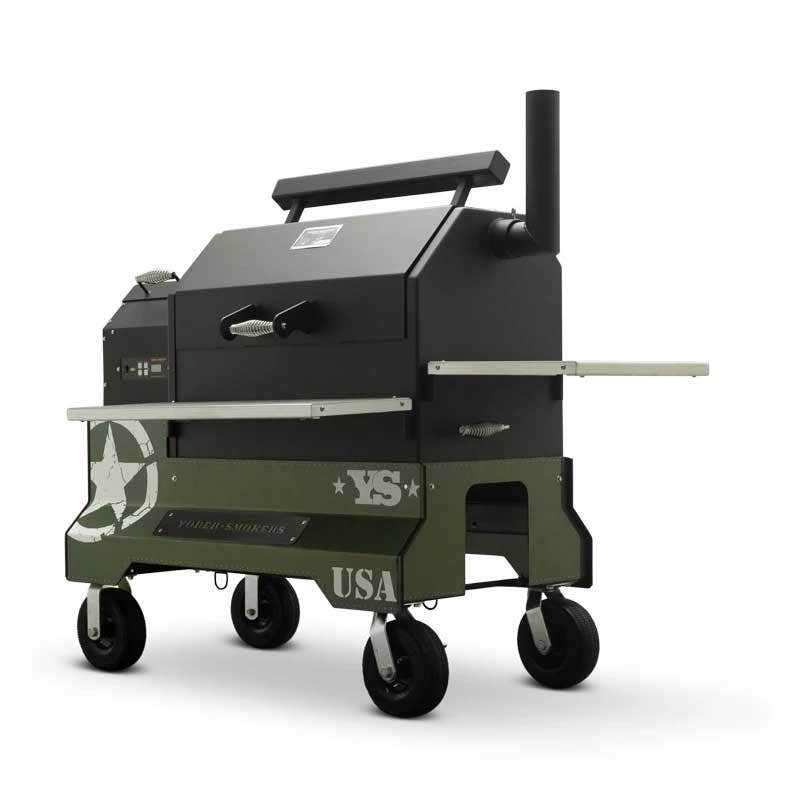 Yoder Smokers YS640 Competition Cart Magnetic Wrap - Military Green