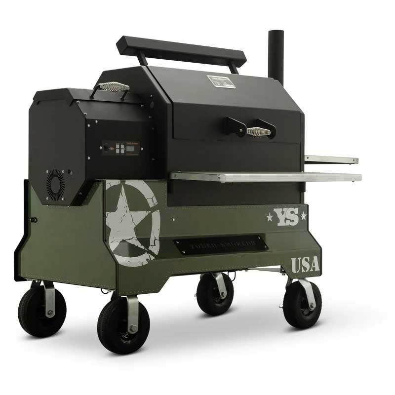 Yoder Smokers YS640 Competition Cart Magnetic Wrap - Military Green