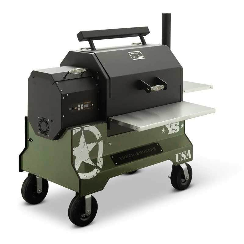 Yoder Smokers YS640 Competition Cart Magnetic Wrap - Military Green