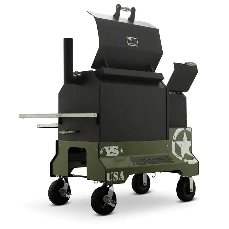 Yoder Smokers YS640 Competition Cart Magnetic Wrap - Military Green