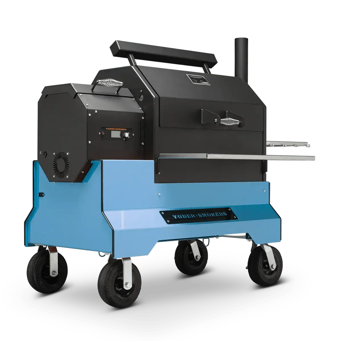 Yoder Smokers YS640s Pellet Grill on Competition Cart Limited Edition Colors