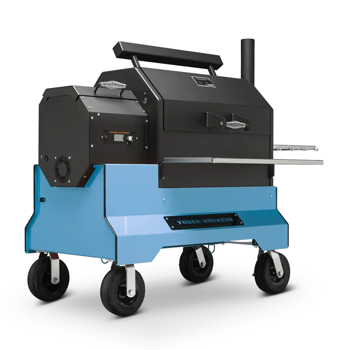 Yoder Smokers YS640s Pellet Grill on Competition Cart Limited Edition Colors