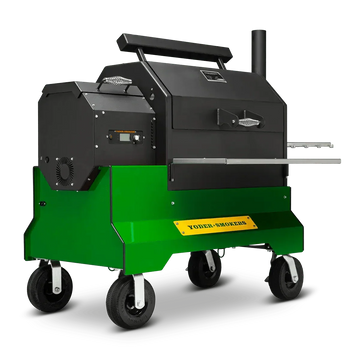 Yoder Smokers YS640s Pellet Grill on Competition Cart Limited Edition Colors
