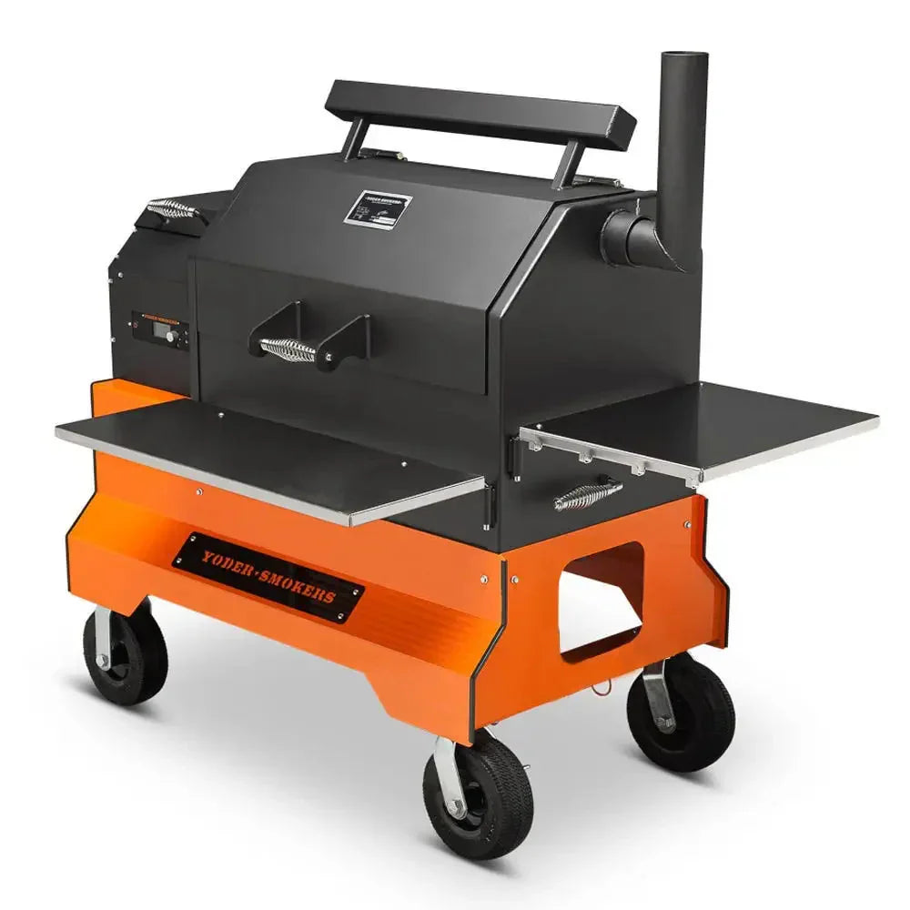 Yoder Smokers YS640s Pellet Grill on Competition Cart