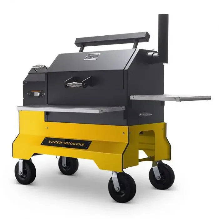 Yoder Smokers YS640s Pellet Grill on Competition Cart