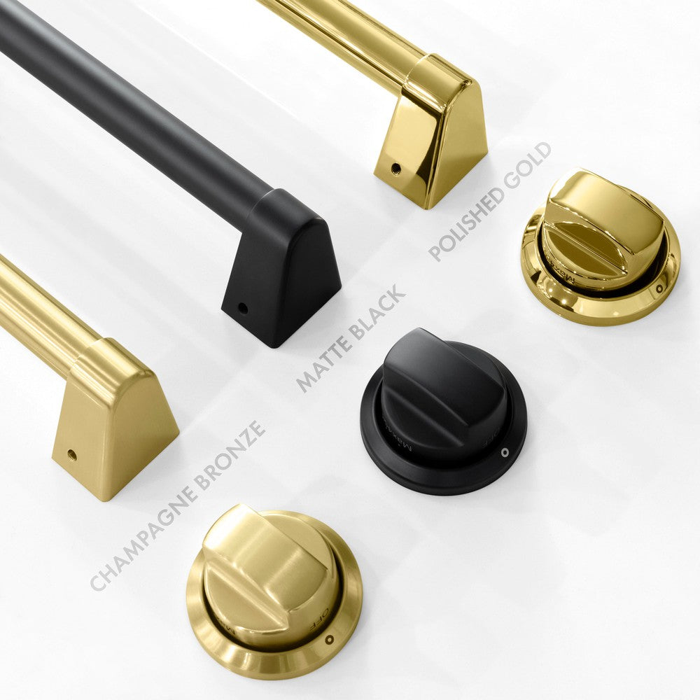 ZLINE 30 in. Gas Range 4.2 cu. ft. Convection Gas Oven 4 Burner Cooktop Satin Stainless Steel White Matte Door Matte Black Accents (CGRSZ-WM-30-MB)