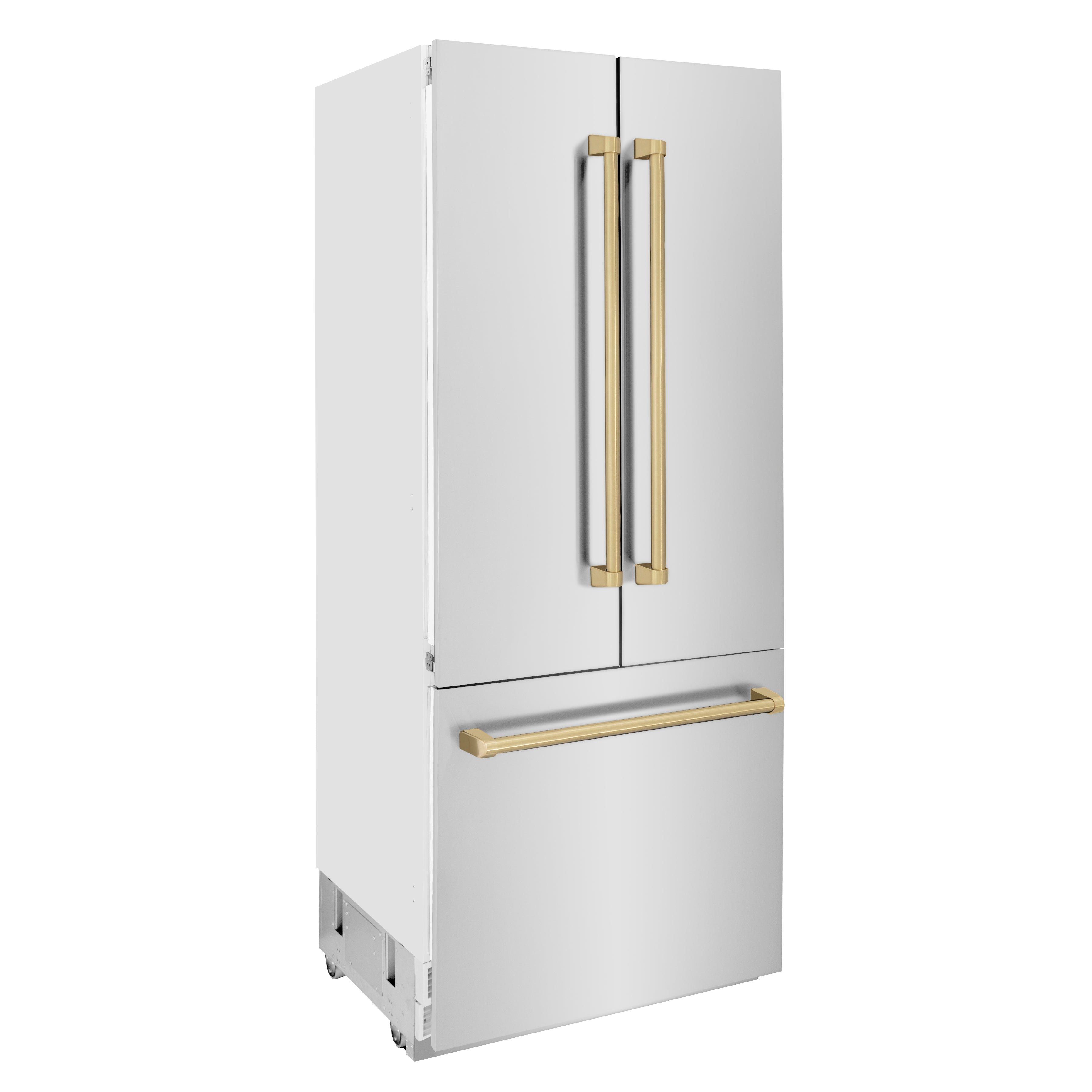 ZLINE 36 in. Built-In Refrigerator 19.6 cu. ft. Water & Ice Dispenser Bronze Accents (RBIVZ-304-36-CB)