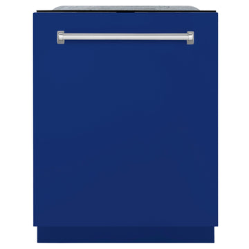 ZLINE Monument Series 24 Inch Top Control Dishwasher with 3rd Rack, Blue Gloss Finish, 45 dBA, DWMT-BG-24
