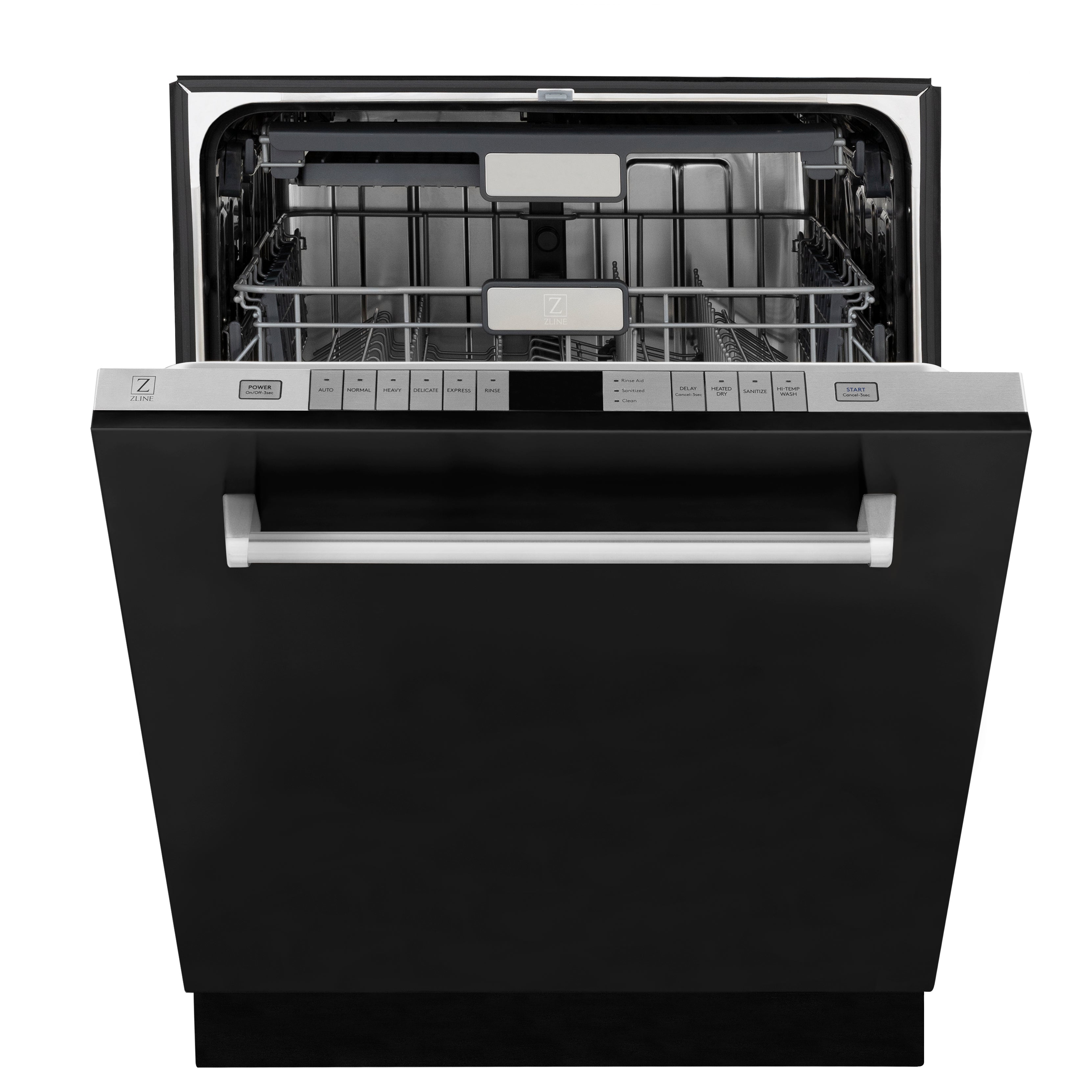 ZLINE Monument Series 24-Inch Top Control Dishwasher with 3rd Rack, Black Matte, 45 dBA, DWMT-BLM-24