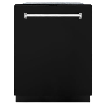 ZLINE Monument Series 24-Inch Top Control Dishwasher with 3rd Rack, Black Matte, 45 dBA, DWMT-BLM-24