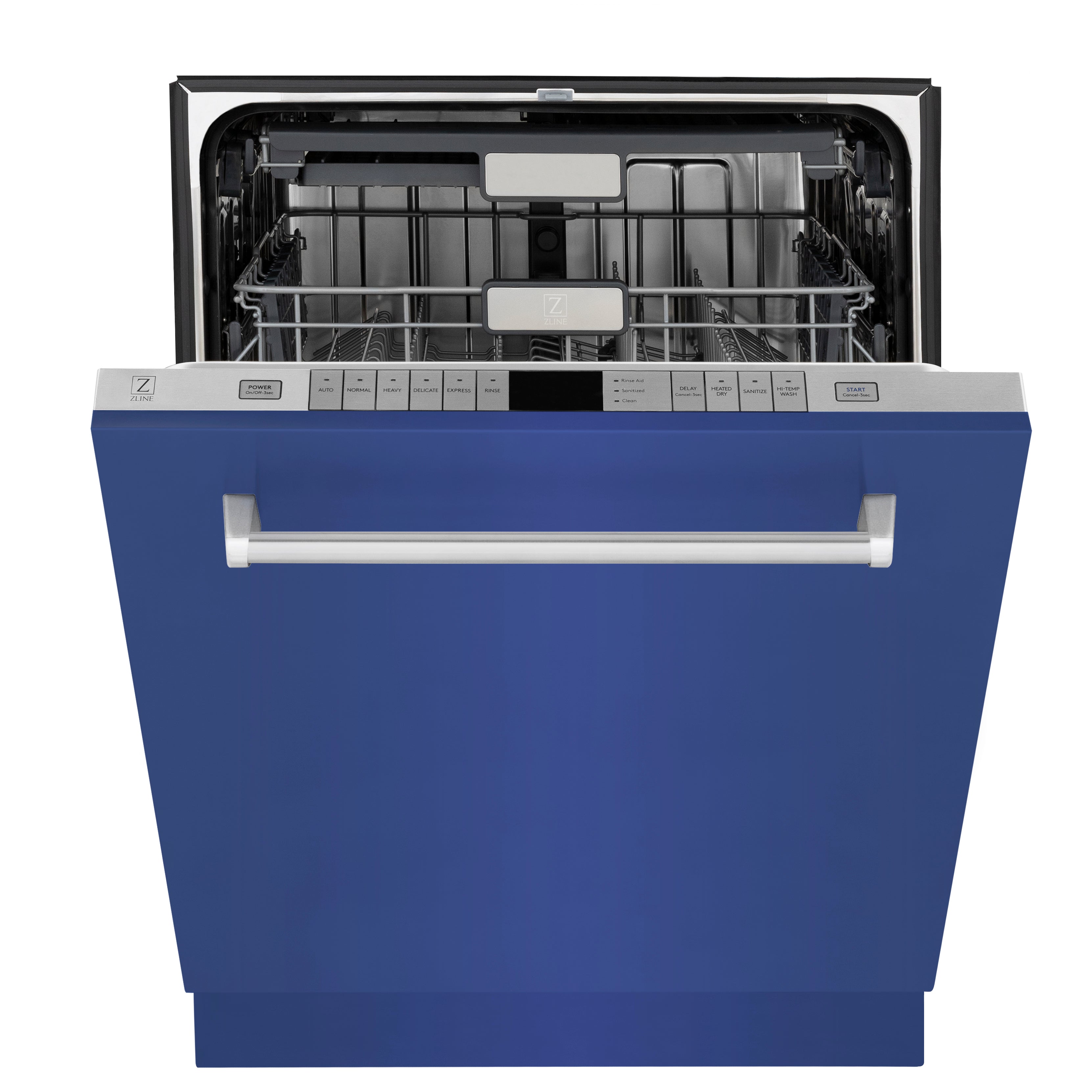 ZLINE Monument Series 24-Inch Top Control Dishwasher with 3rd Rack, Blue Matte, 45 dBA, DWMT-BM-24