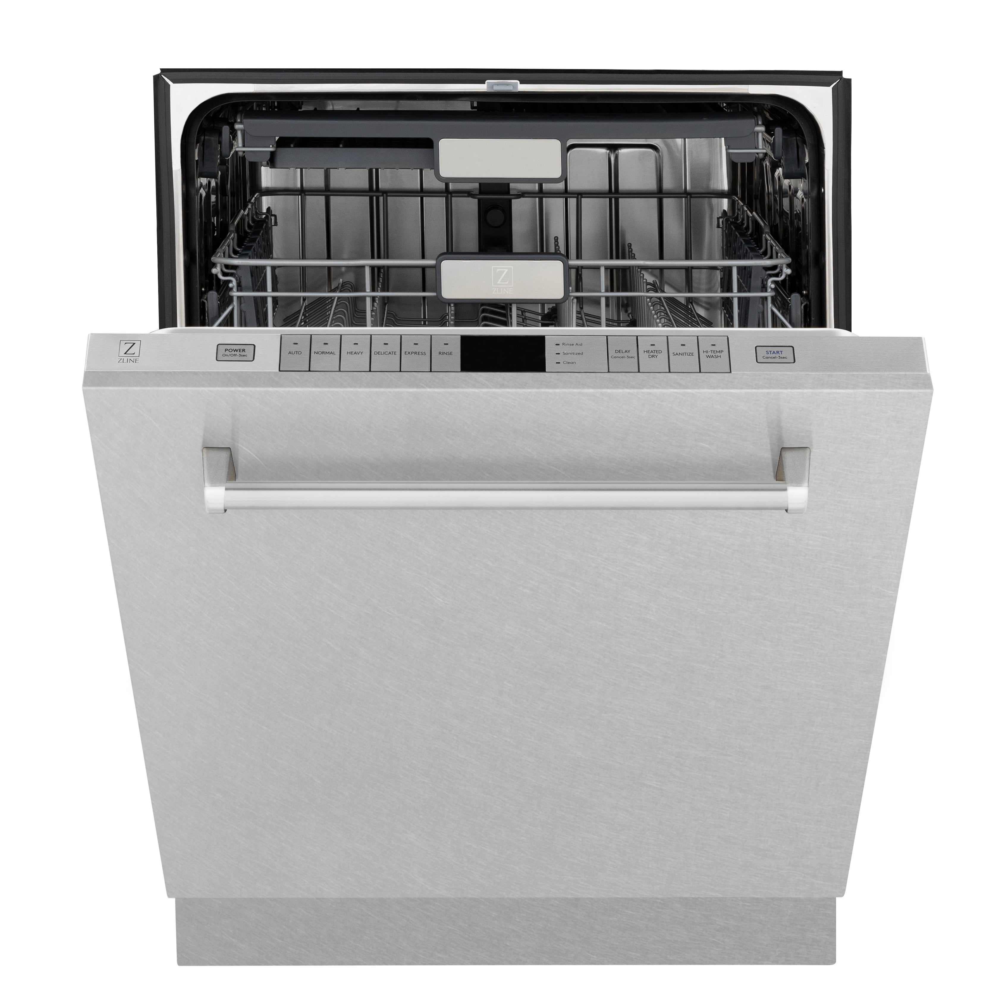 ZLINE 24-Inch Monument Series Dishwasher, Top Touch Controls, 3rd Rack, Satin Stainless Steel Panel, Stainless Steel Tub, 45 dBA, DWMT-SN-24