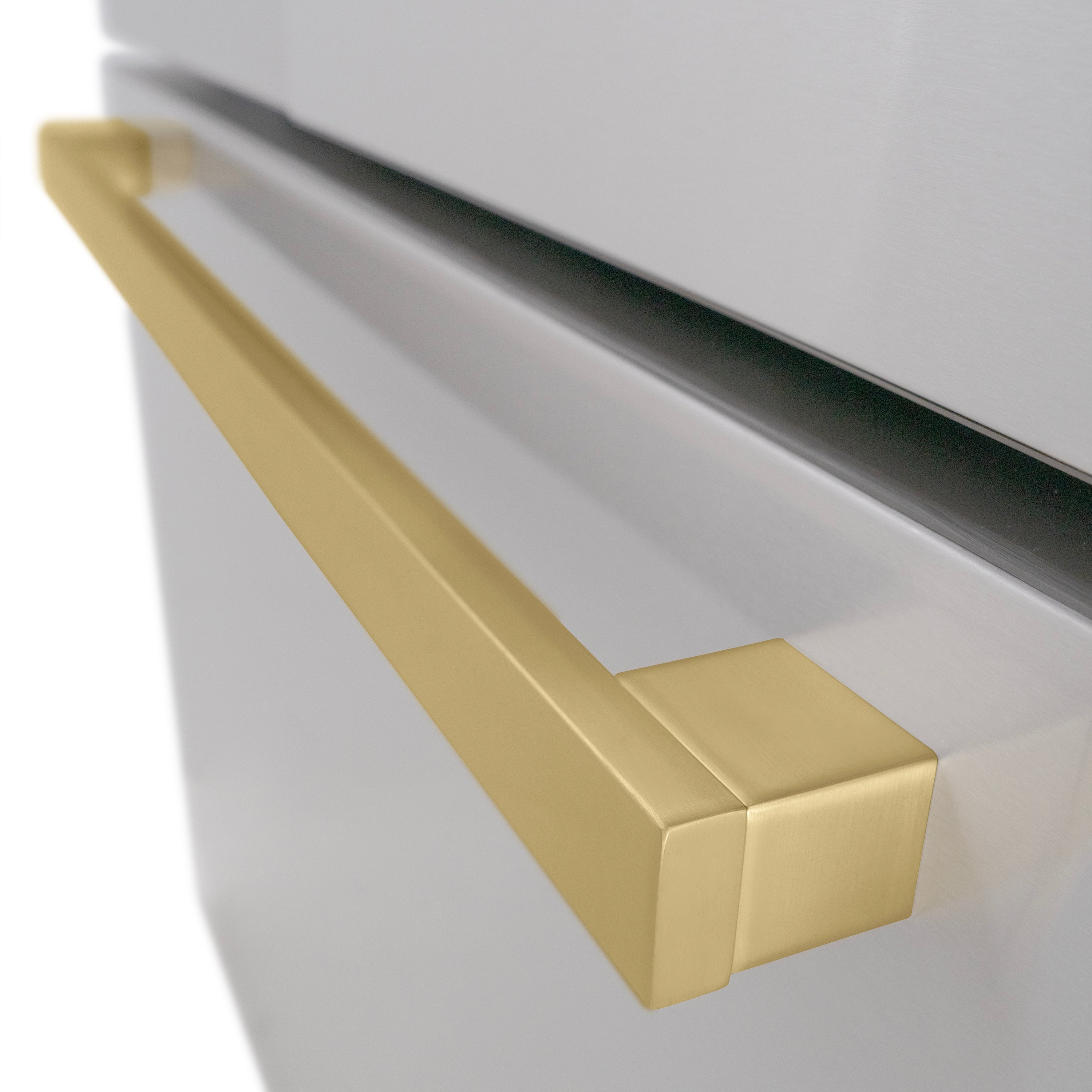 ZLINE 36 in. French Door Refrigerator 28.9 cu. ft. Standard-Depth, Water Dispenser, Dual Ice Maker, Stainless Steel, Bronze Handles (RSMZ-W-36-FCB)