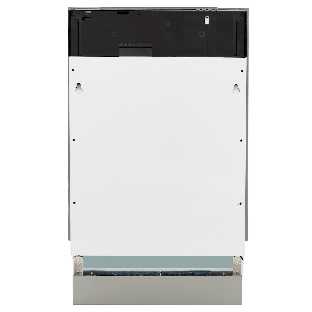 ZLINE Autograph Tallac Series 18-Inch Top Control Dishwasher with 3rd Rack, Custom Panel Ready, Champagne Bronze Handle, DWVZ-18-CB