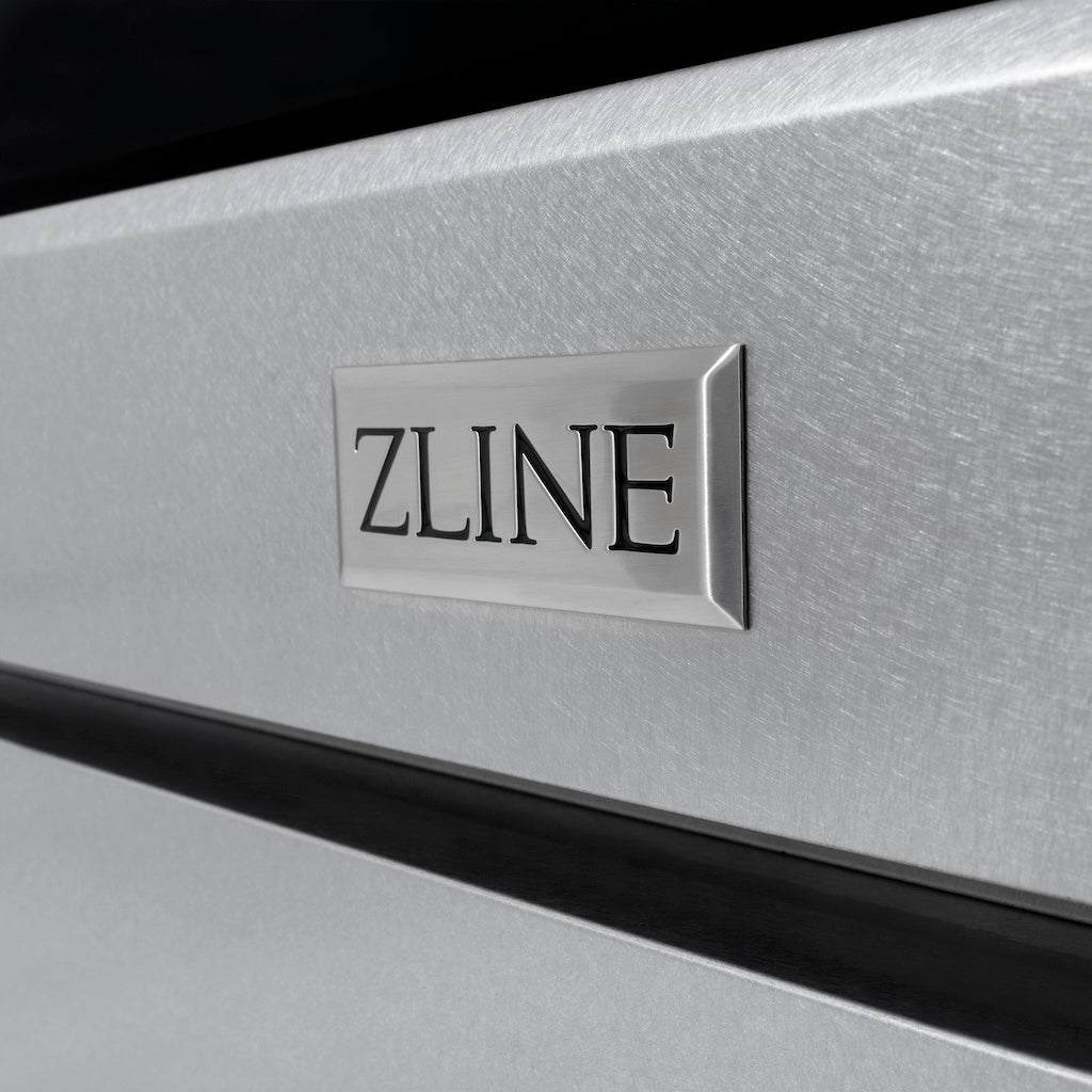 ZLINE Autograph Edition 36 in. 5.2 cu. ft. Paramount Gas Range with 6 Burners and Convection Oven in Satin Stainless Steel with Polished Gold Accents (SGRSZ-36-G)