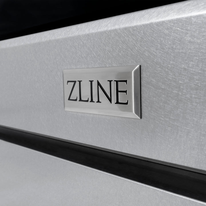 ZLINE Autograph Edition 48 in. Paramount Double Oven Gas Range with 8 Burner Cooktop in Satin Stainless Steel with Matte Black Accents, 6.7 cu. ft., SGRSZ-48-MB