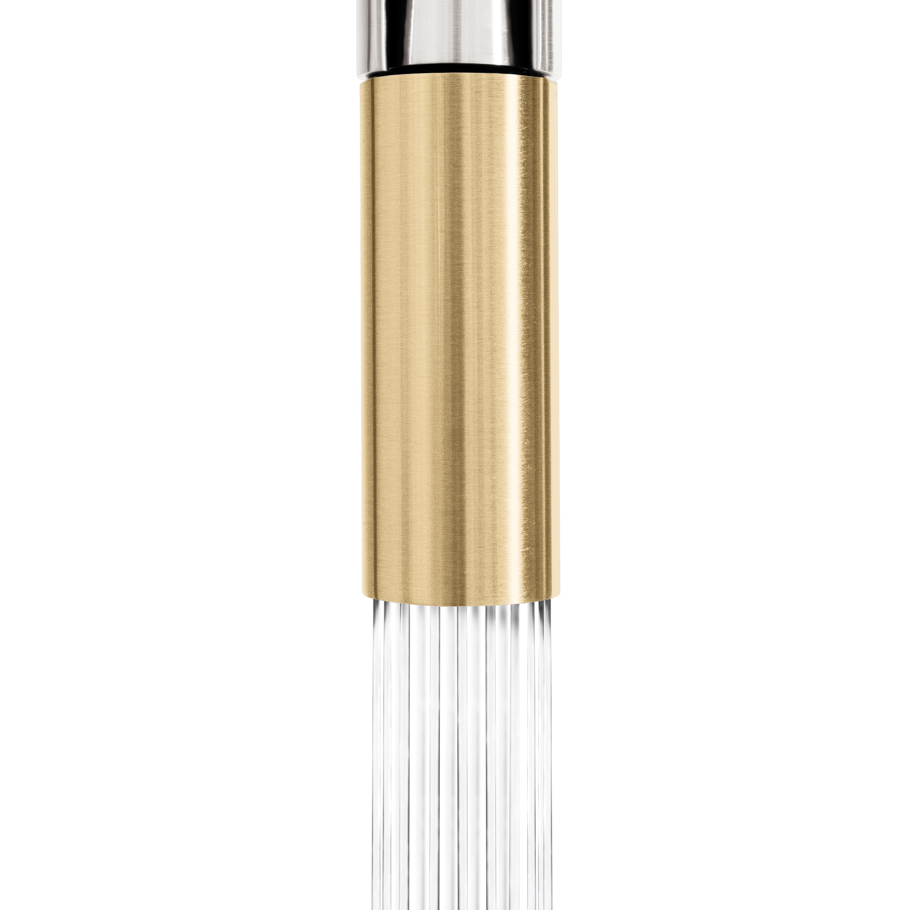 ZLINE Autograph Sierra Pull Down Spring Single Handle Kitchen Faucet in Brushed Nickel and Champagne Bronze, SRA-KF-ZBNCB