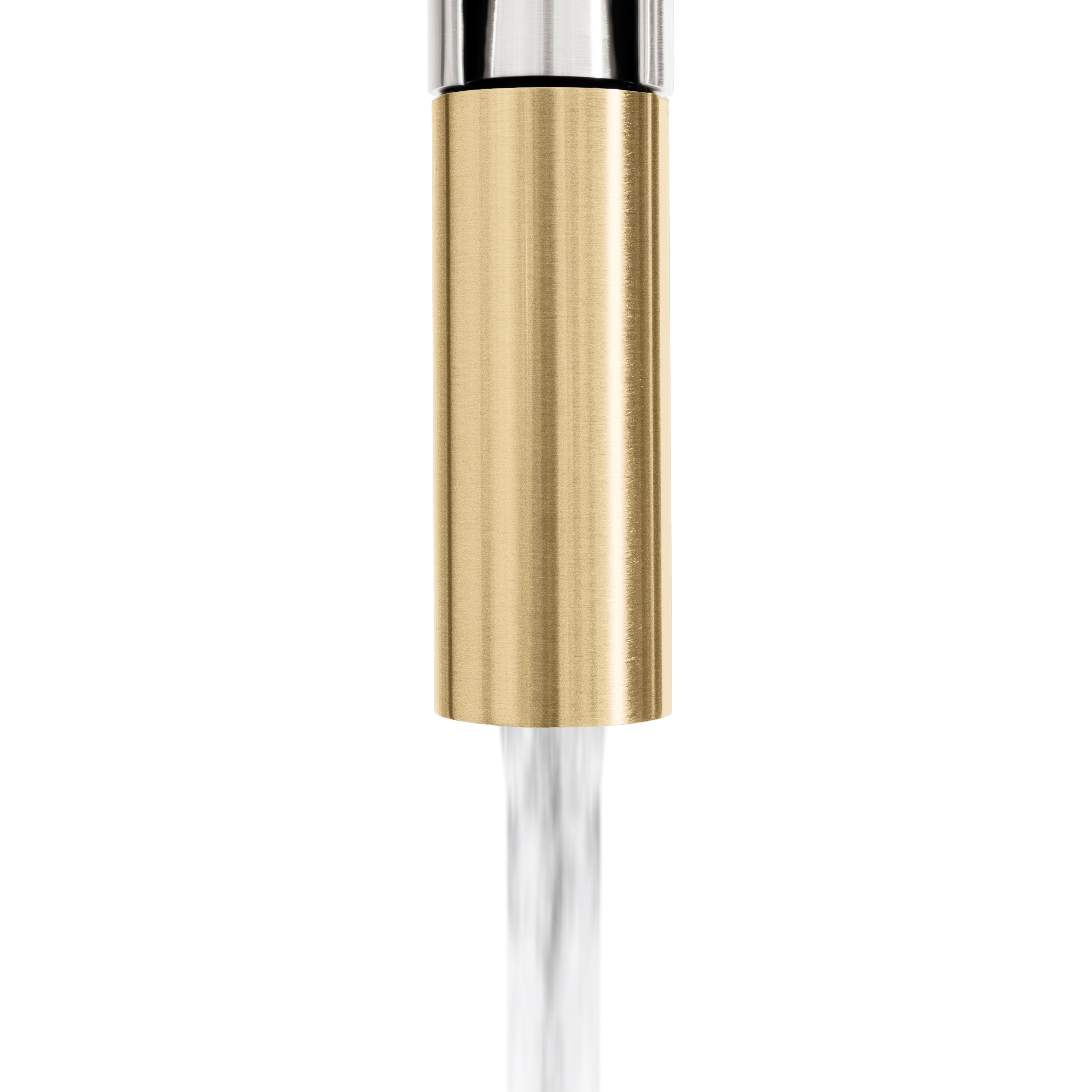 ZLINE Autograph Sierra Pull Down Spring Single Handle Kitchen Faucet in Brushed Nickel and Champagne Bronze, SRA-KF-ZBNCB