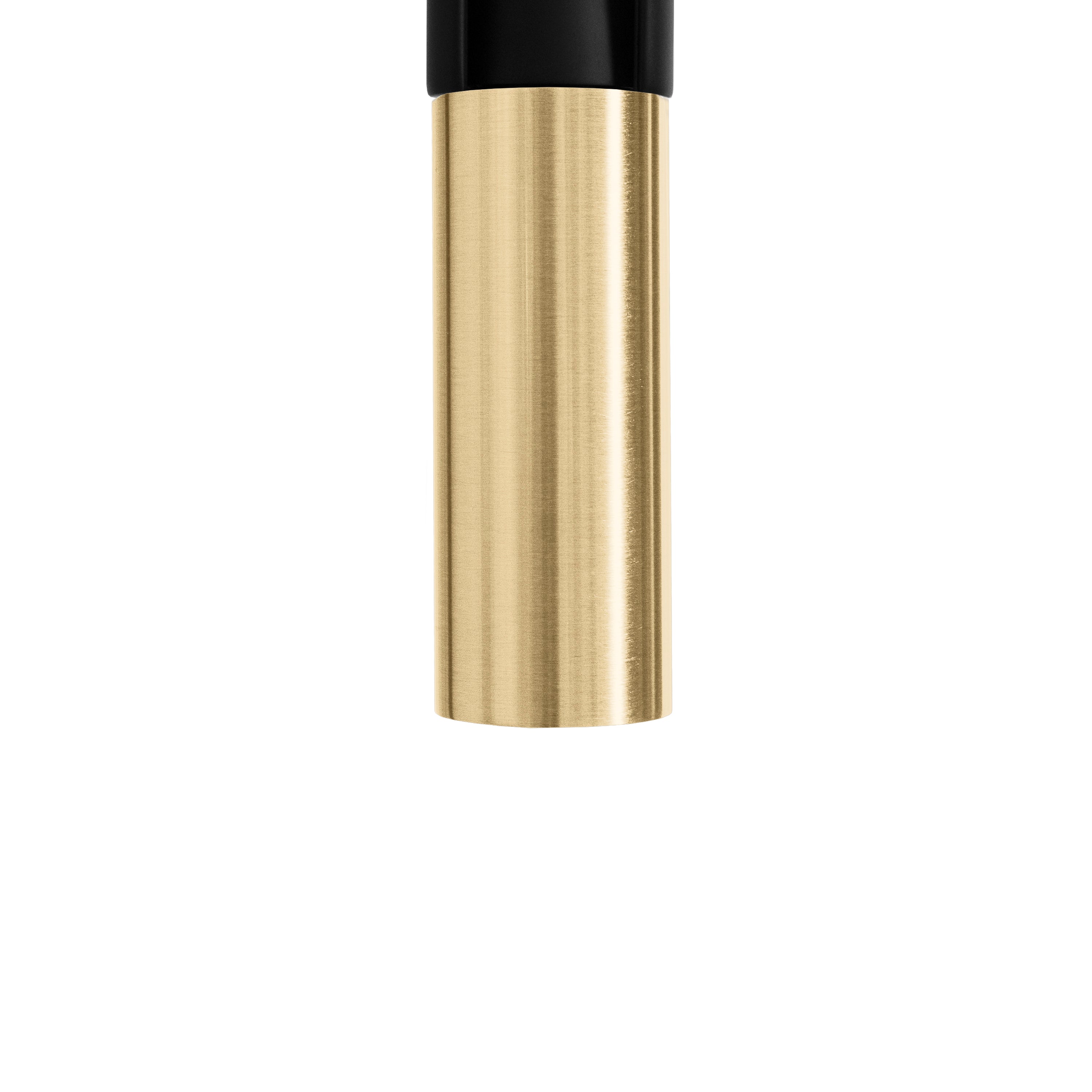 ZLINE Autograph Sierra Pull Down Spring Single Handle Kitchen Faucet in Matte Black and Champagne Bronze, SRA-KF-ZMBCB