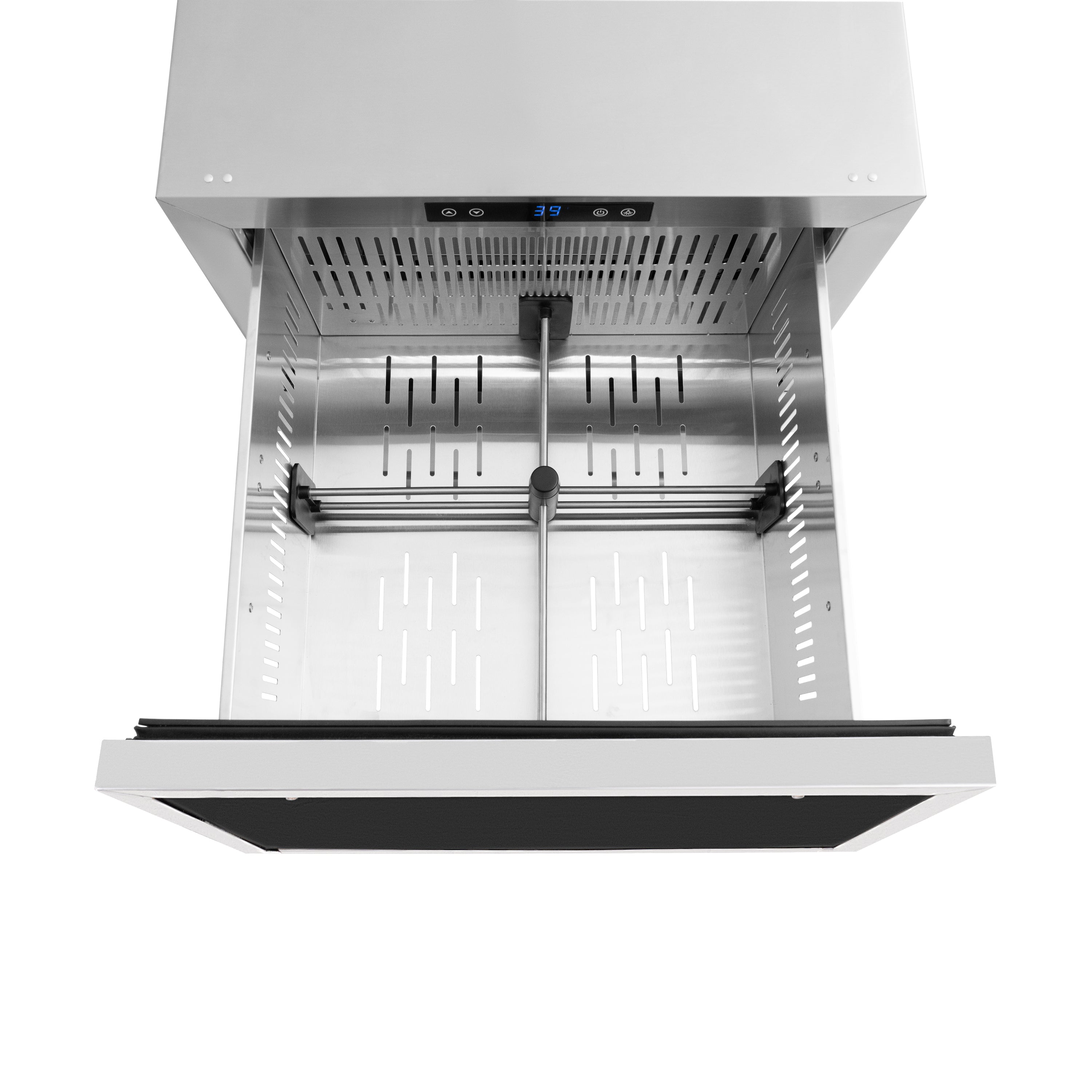 ZLINE 24 in. Refrigerator Drawer 4.6 cu. ft. Outdoor Rated Panel Ready Matte Black Handles (RDSPOZ-24-MB)