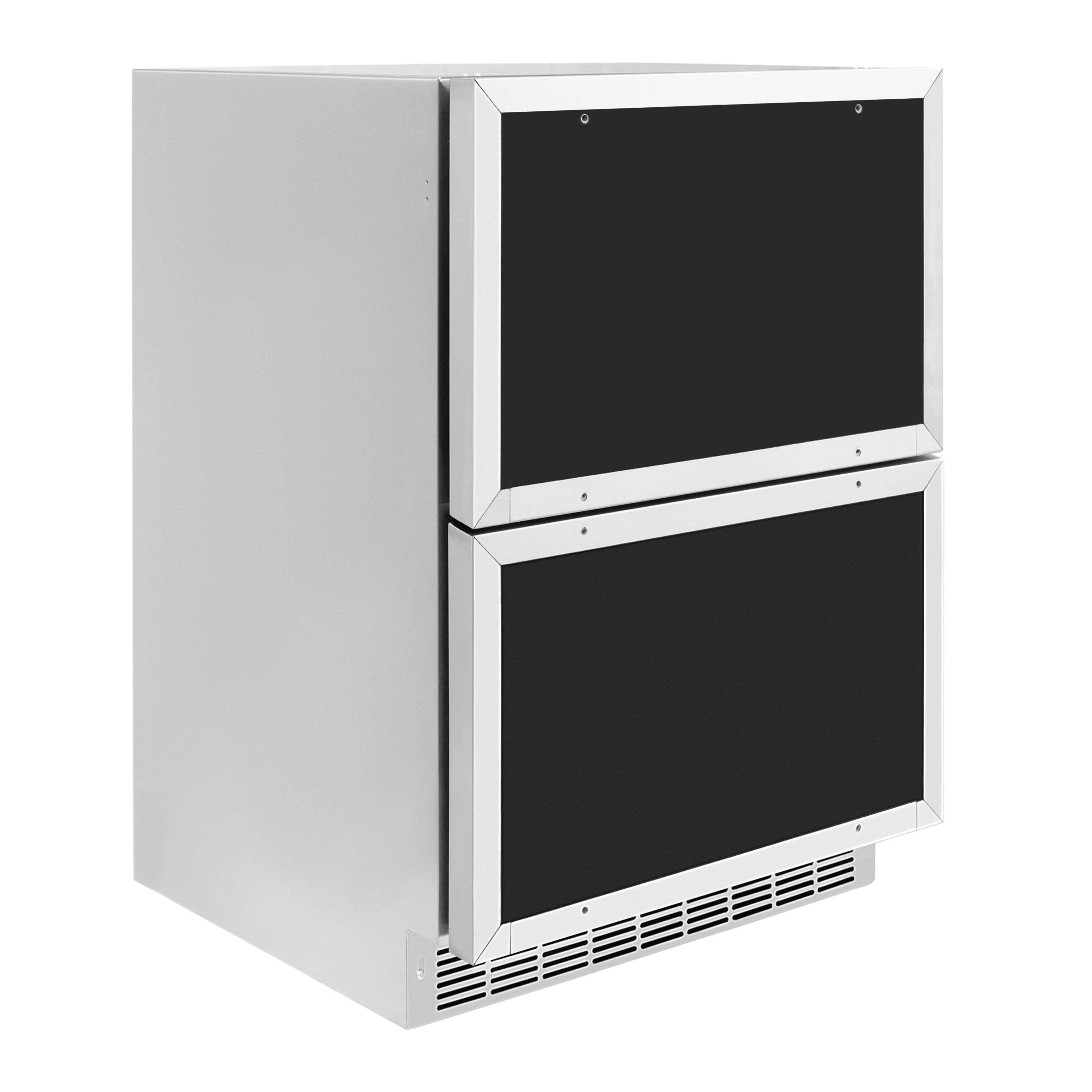 ZLINE 24 in. Refrigerator Drawer 4.6 cu. ft. Outdoor Rated Panel Ready Matte Black Handles (RDSPOZ-24-MB)