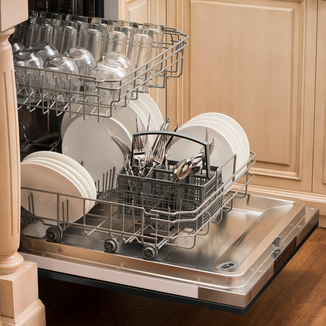 ZLINE 24-Inch Top Control Dishwasher, Black Stainless Steel,Model DW-BS-24
