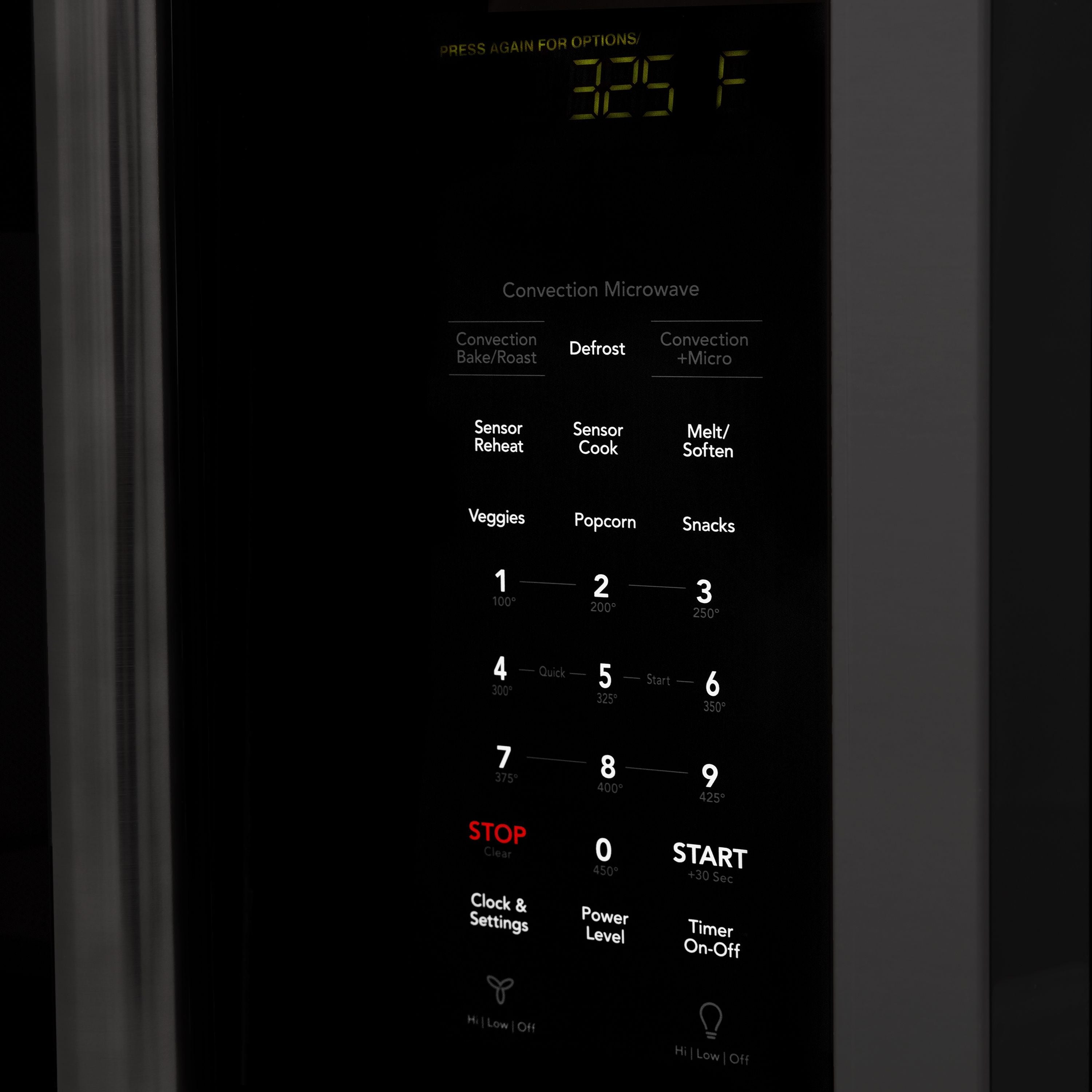 ZLINE Over the Range Convection Microwave Oven in Black Stainless Steel with Modern Handle and Sensor Cooking, MWO-OTR-30-BS