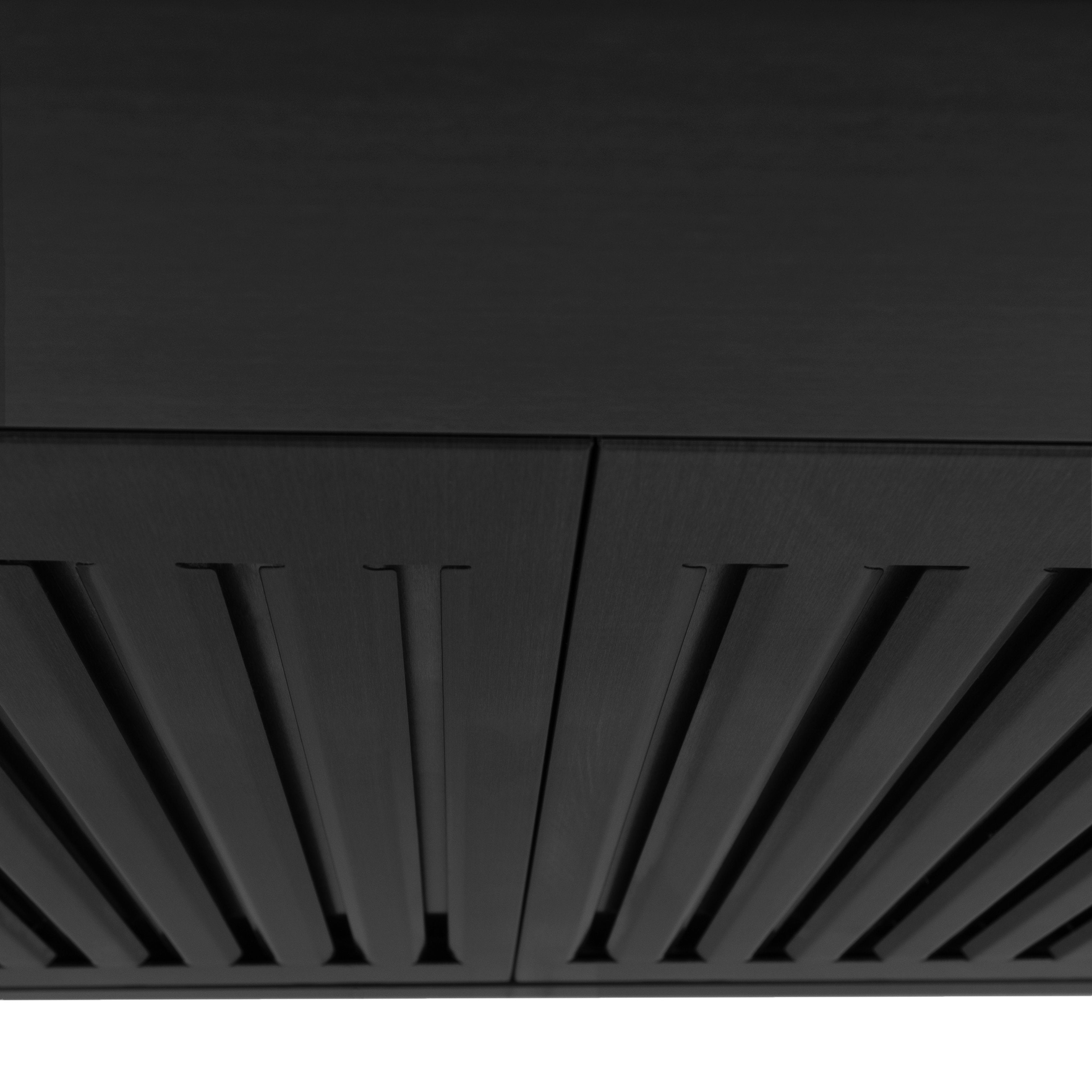 ZLINE 36 in. Wall Mount Range Hood Convertible Ducted/Ductless Black Stainless Steel Charcoal Filters Included (BSKBN-CF-36)