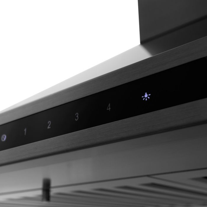 ZLINE 48 in. Wall Mount Range Hood Convertible Vent Black Stainless Steel 400 CFM (BSKBN-48)