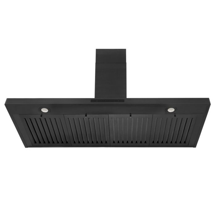 ZLINE 48 in. Wall Mount Range Hood Convertible Vent Black Stainless Steel 400 CFM (BSKBN-48)