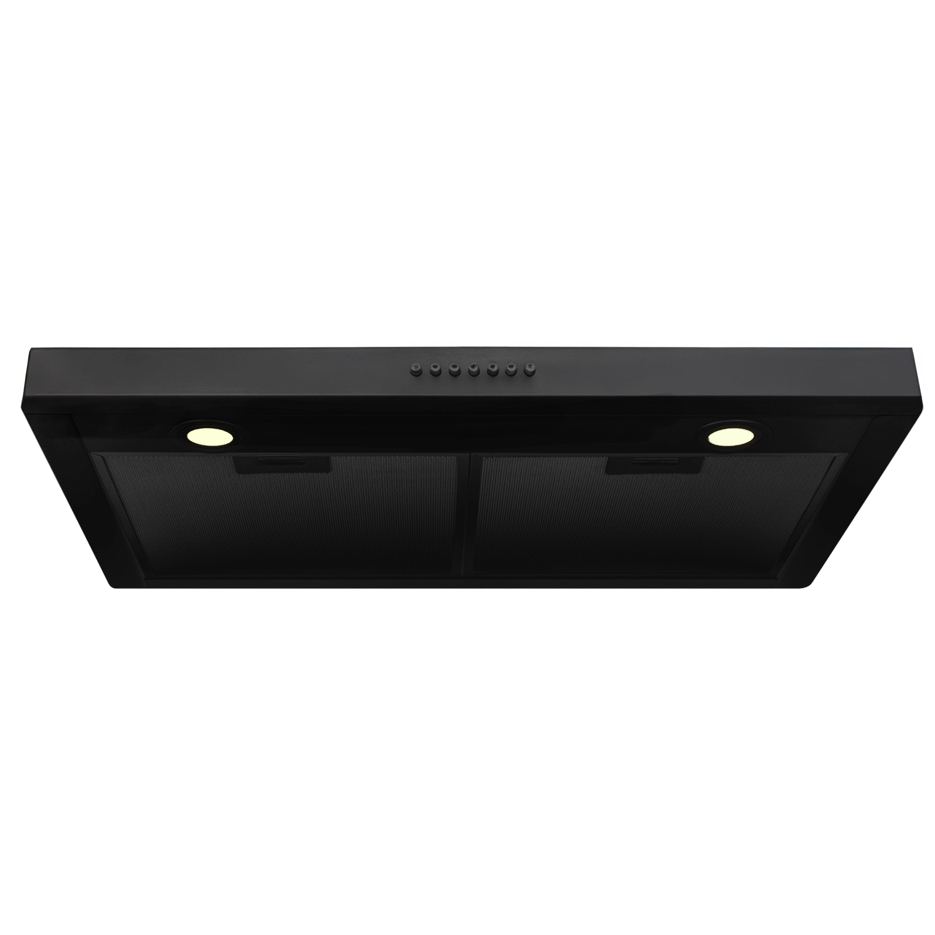 ZLINE 30 in. Under Cabinet Range Hood, 400 CFM, Black Stainless Steel (BS617-30)