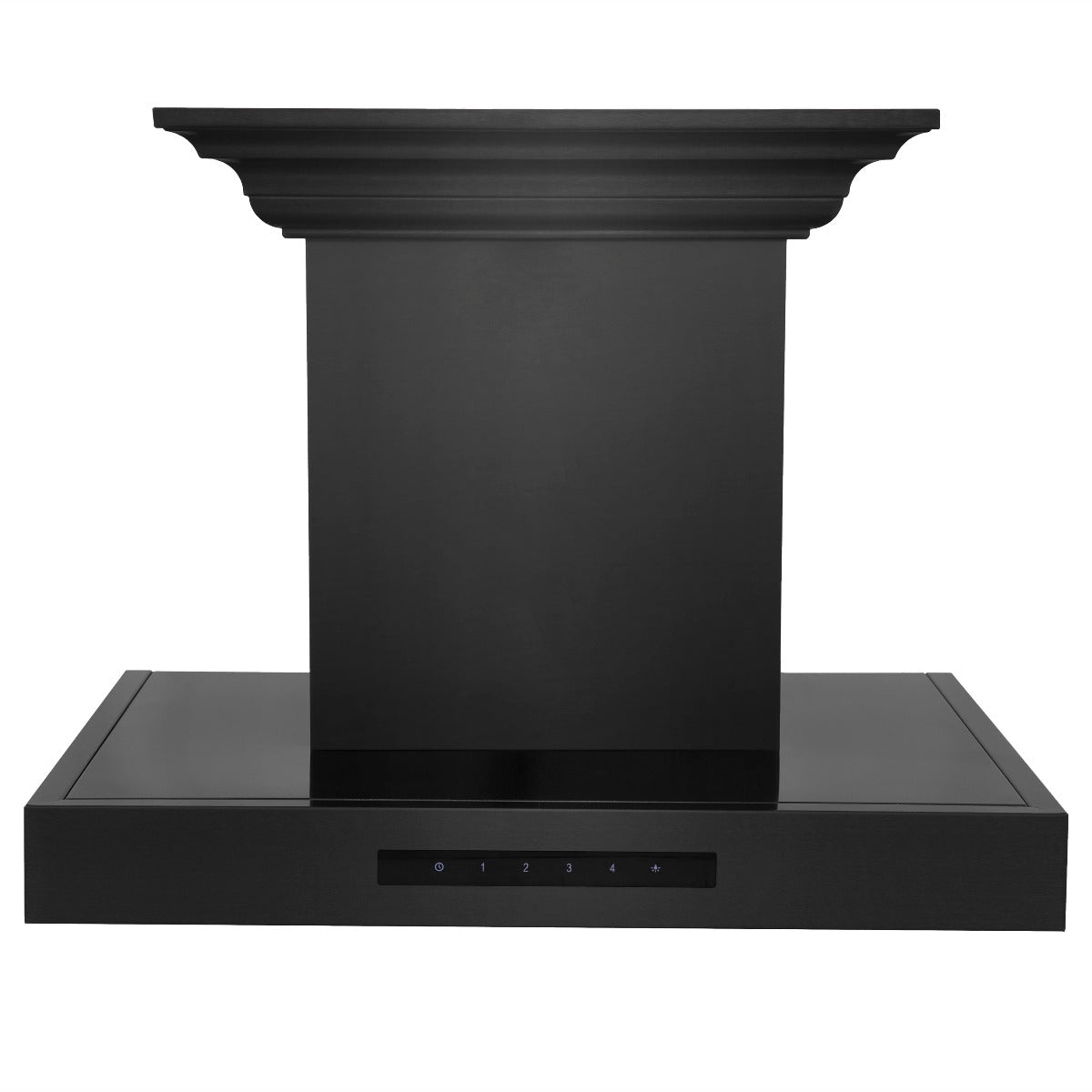 ZLINE 24 in Wall Mount Range Hood 400 CFM Black Stainless Steel with CrownSound Bluetooth Speakers (BSKENCRN-BT-24)