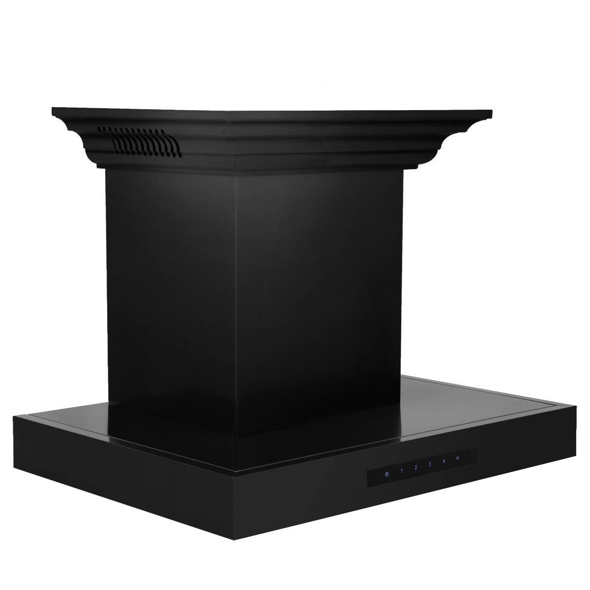 ZLINE 24 in Wall Mount Range Hood 400 CFM Black Stainless Steel with CrownSound Bluetooth Speakers (BSKENCRN-BT-24)