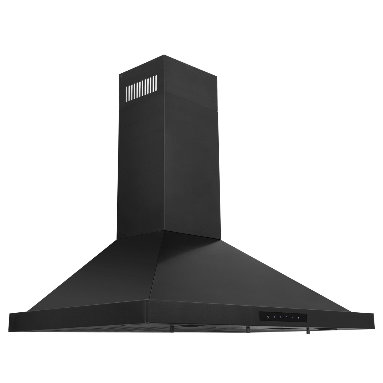 ZLINE 48 in. Wall Mount Range Hood Convertible Black Stainless Steel 400 CFM with Charcoal Filters (BSKBN-CF-48)