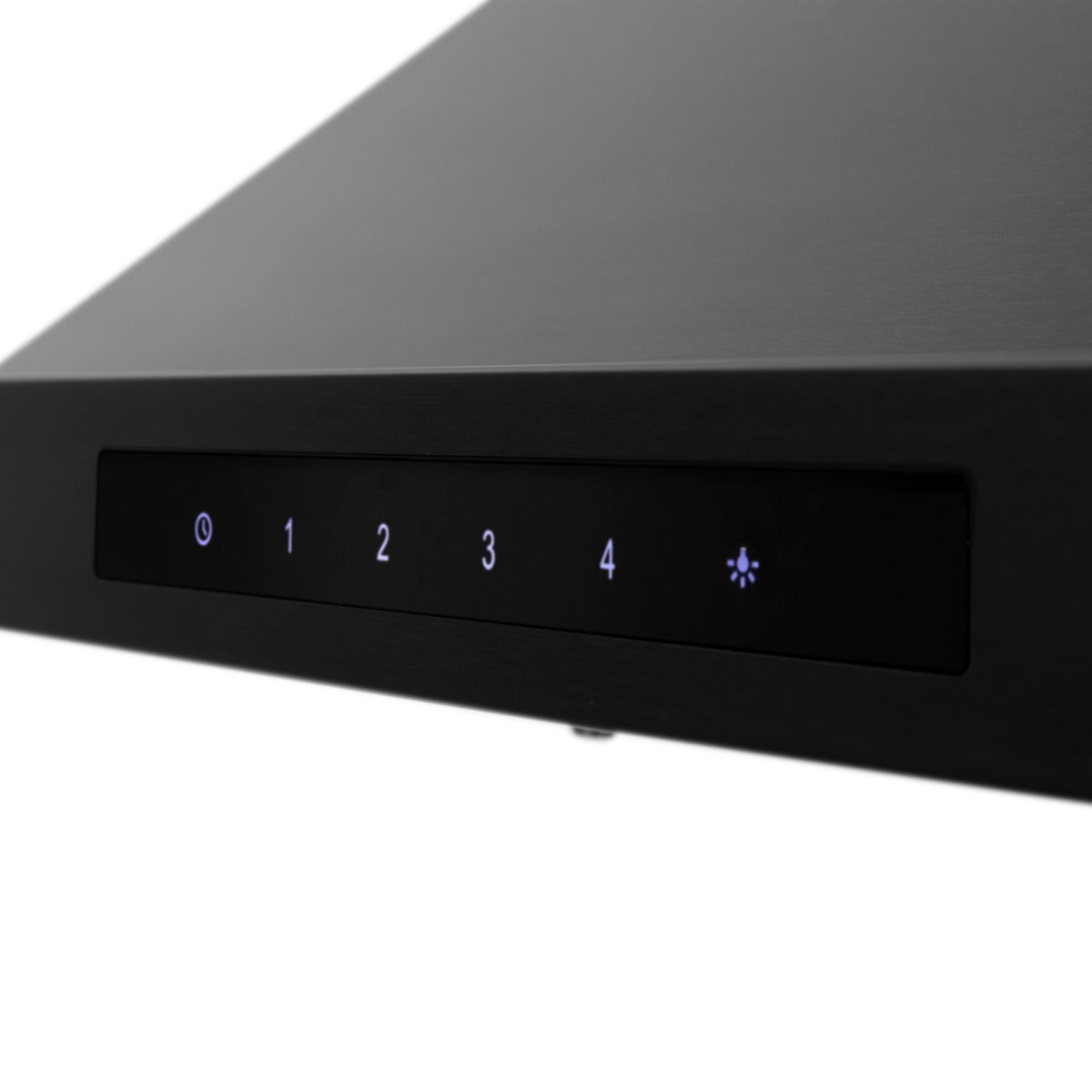 ZLINE 24 in. Wall Mount Range Hood Black Stainless Steel Bluetooth CrownSound® 400 CFM (BSKBNCRN-BT-24)