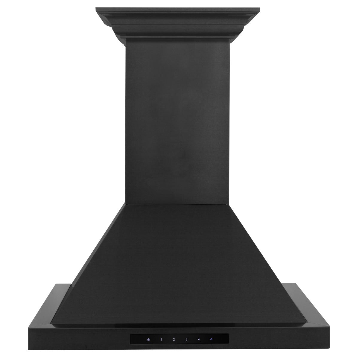 ZLINE 24 in. Wall Mount Range Hood Black Stainless Steel Bluetooth CrownSound® 400 CFM (BSKBNCRN-BT-24)