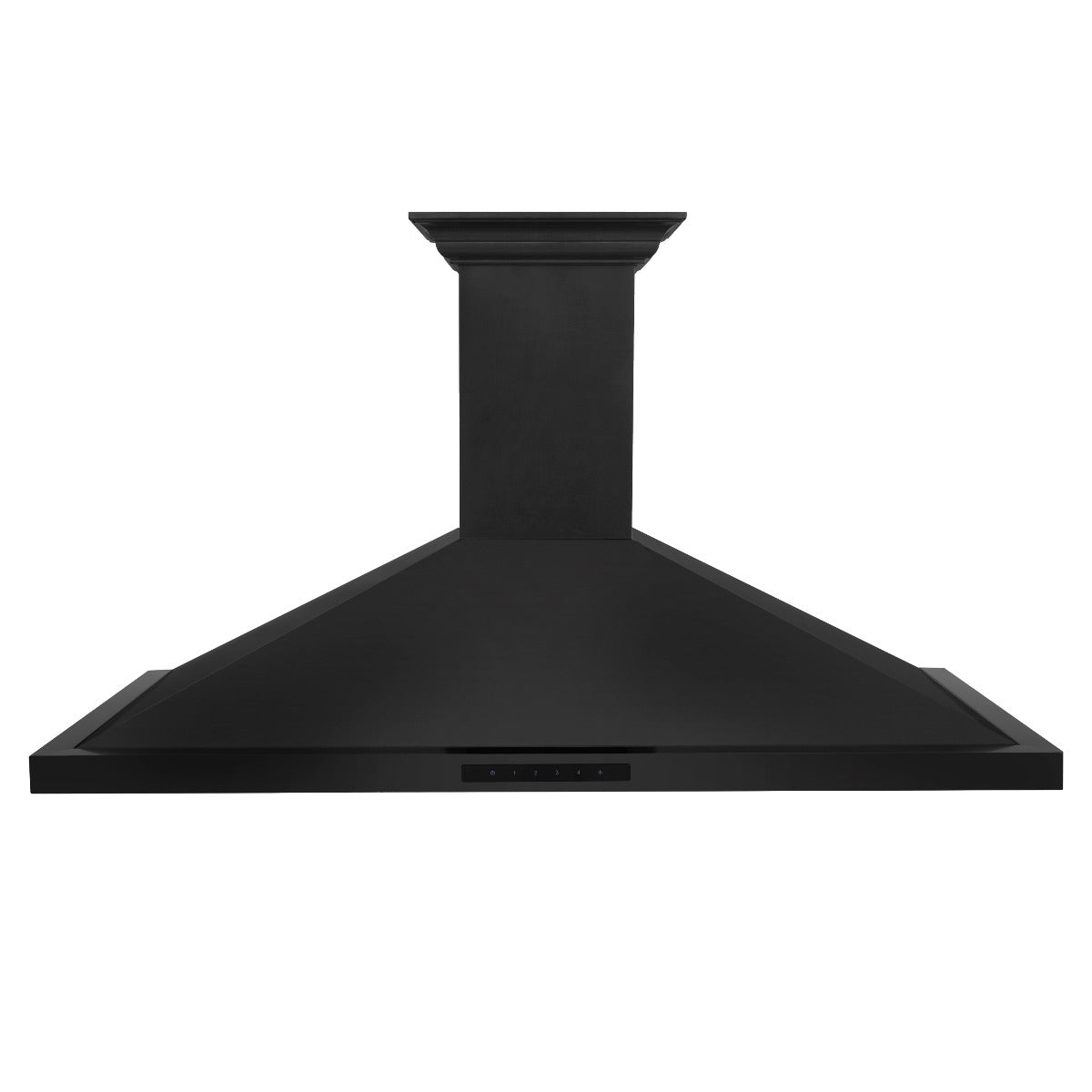 ZLINE 48 in. Wall Mount Range Hood Black Stainless Steel Bluetooth Crown Molding BSKBNCRN-BT-48