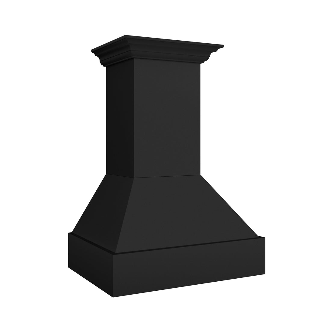 ZLINE 36 in. Wall Mount Range Hood, Wooden Rustic Black Finish, 700 CFM (355CC-36)