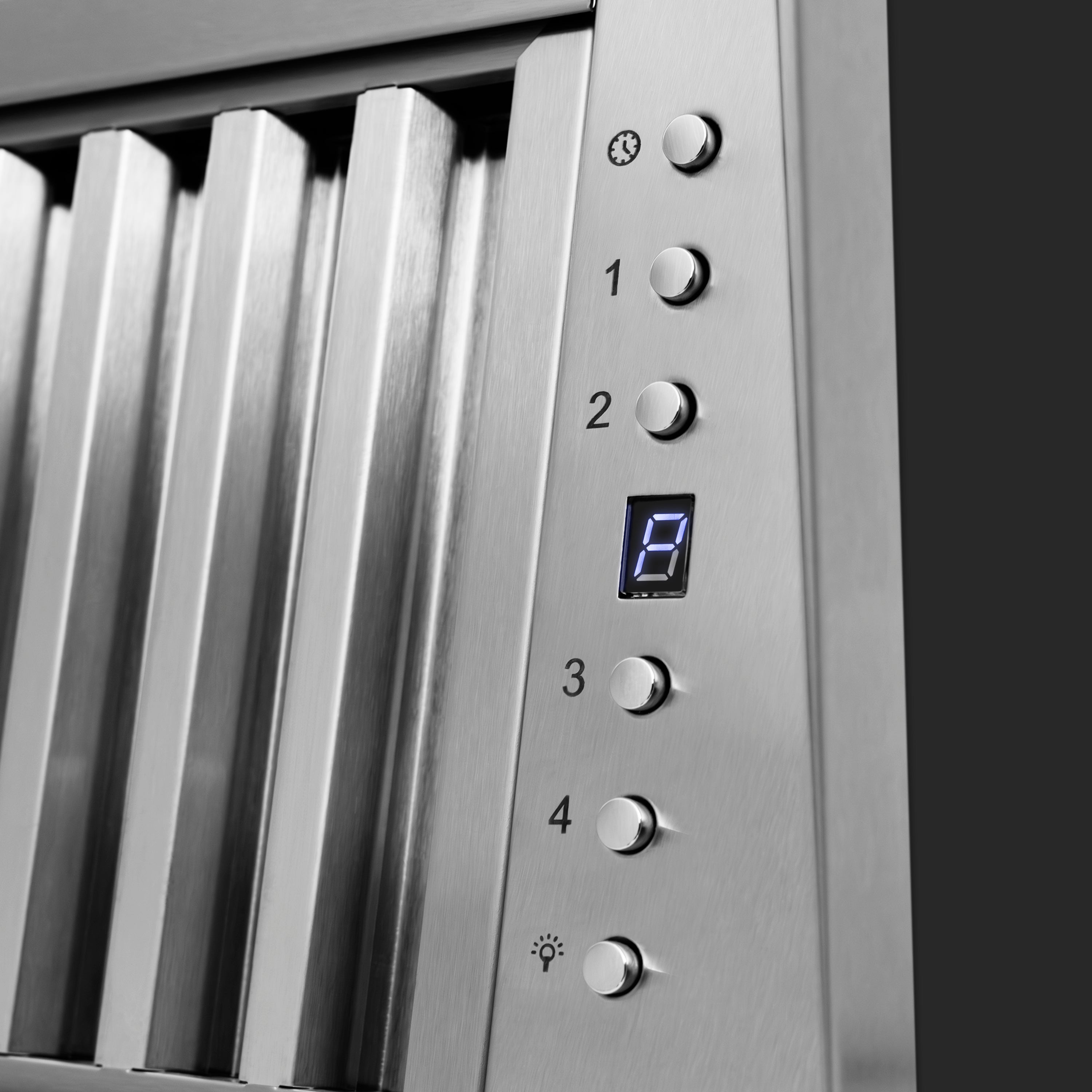 ZLINE 36 in. Wall Mount Range Hood, Wooden Rustic Black Finish, 700 CFM (355CC-36)