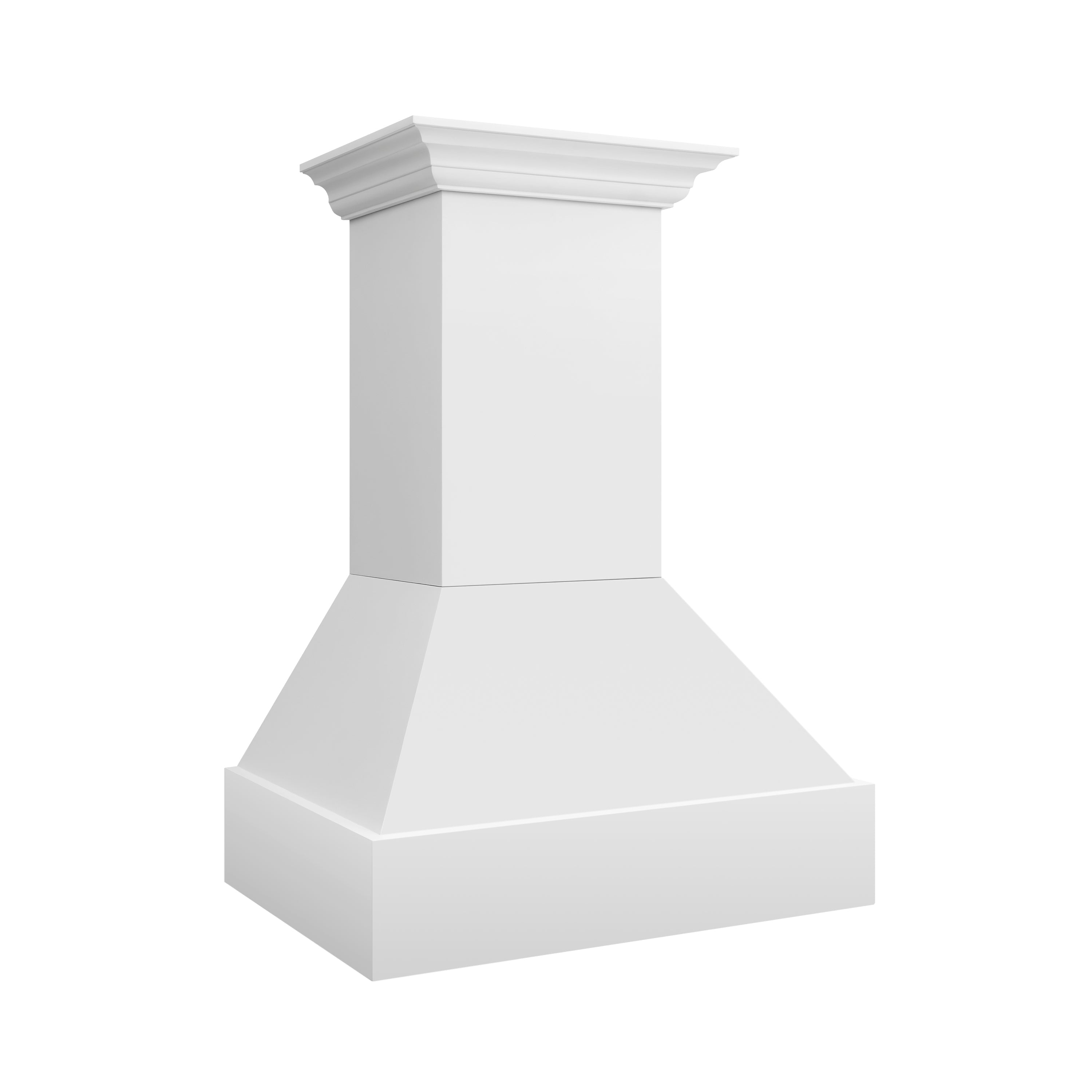 ZLINE 30 in. Wooden Wall Mount Range Hood 400 CFM Rustic Bright White Finish (355WW-30)