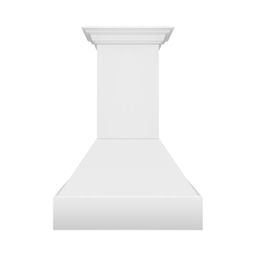 ZLINE 36 in. Wooden Wall Mount Range Hood 700 CFM Rustic Bright White Finish (355WW-36)