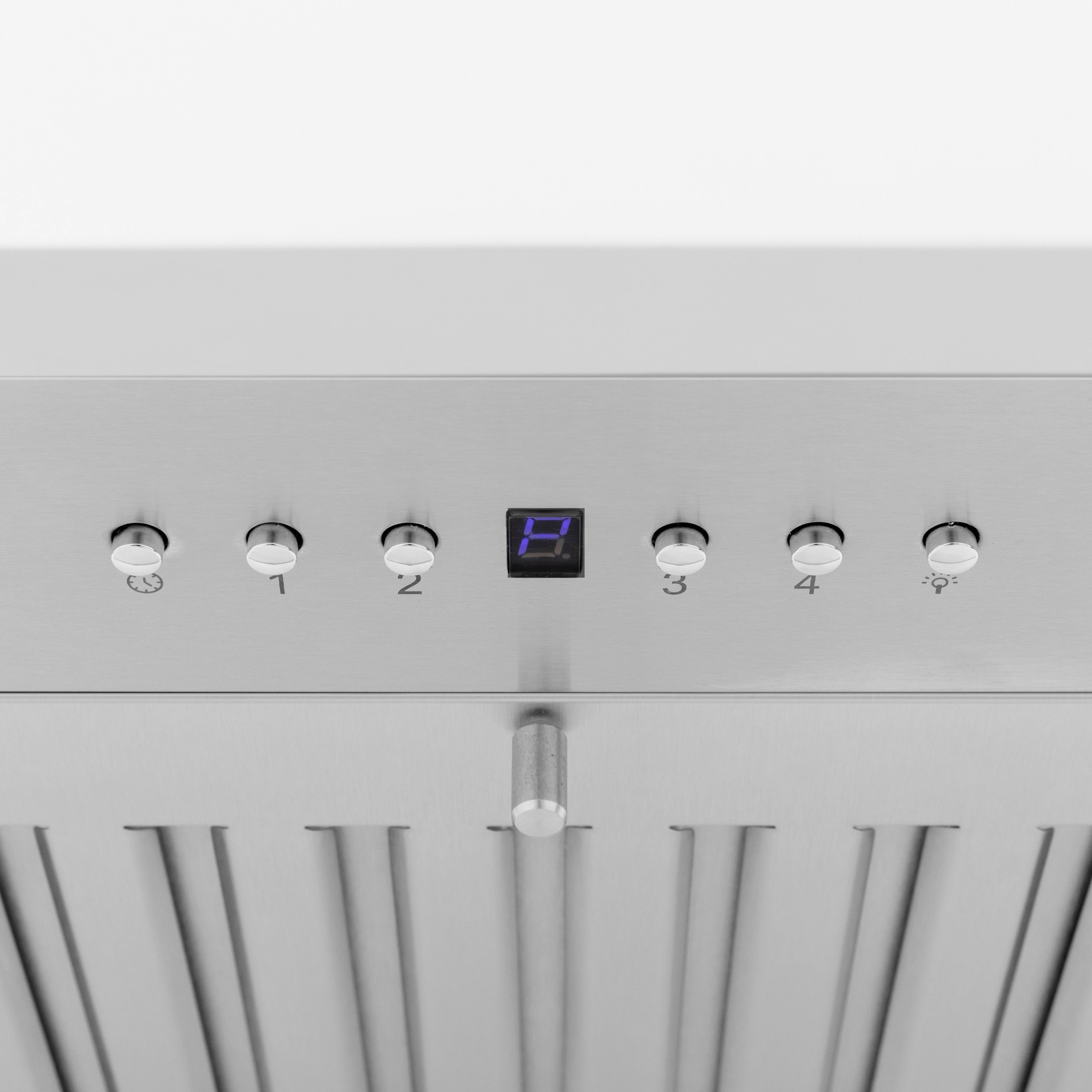 ZLINE 30 in. Wall Mount Range Hood 400 CFM Convertible Wooden Shiplap Bright White Finish (KPWW-30)
